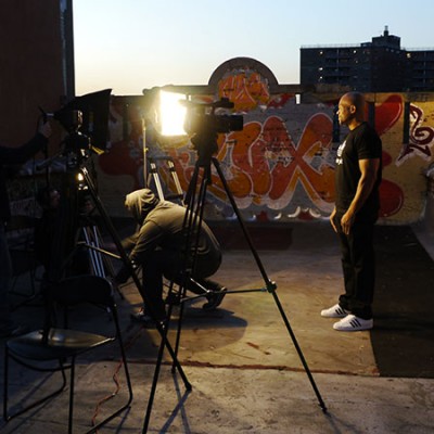 DMC on Hellraisers video shoot