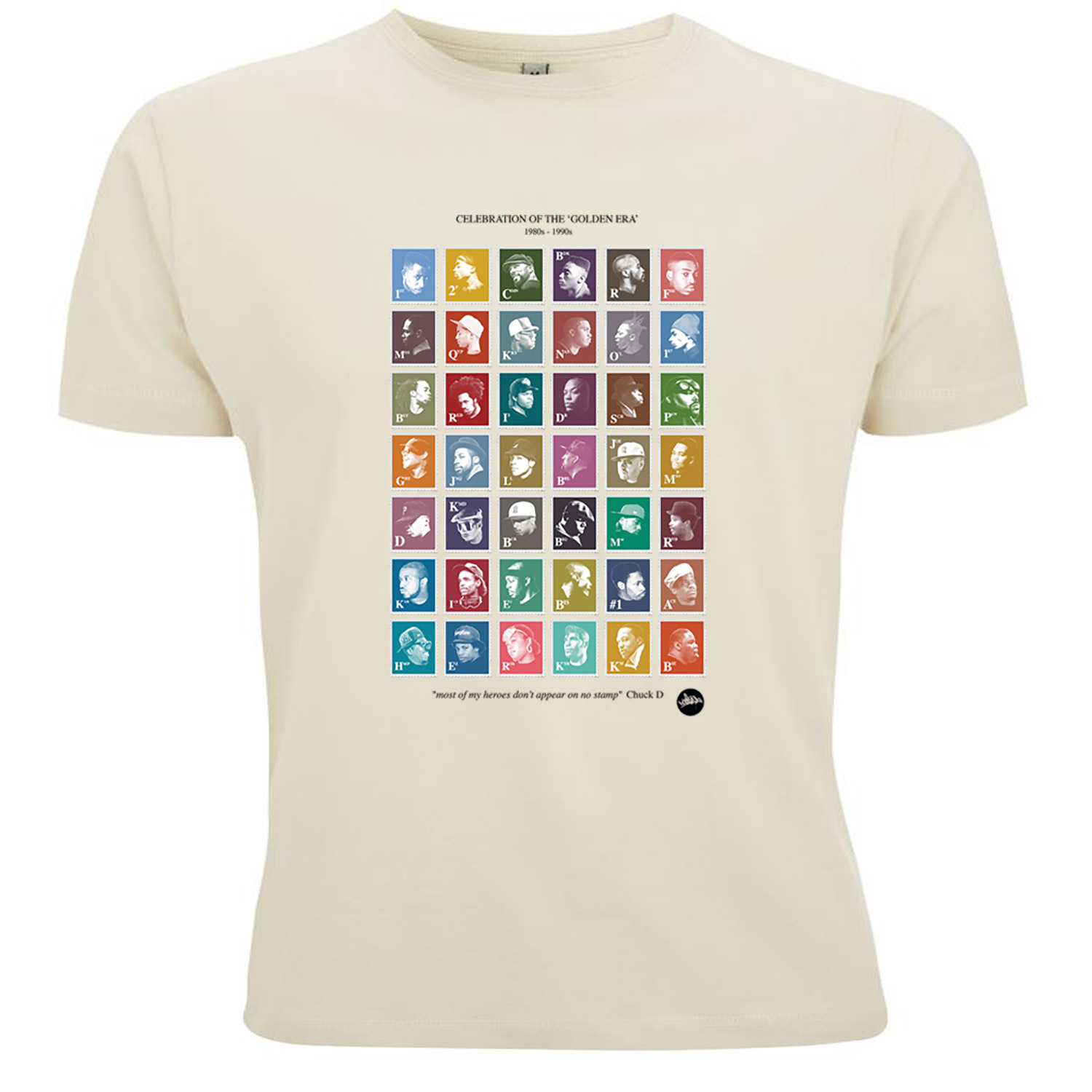 GoldenEra HipHop Stamps TShirt Linen