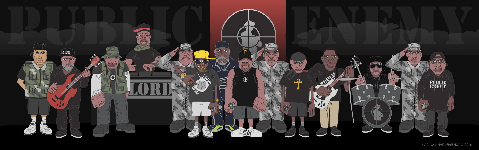 Public Enemy Illustration