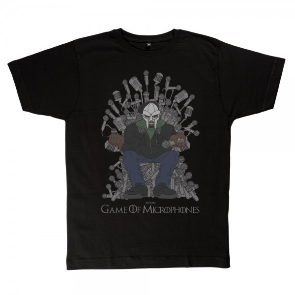 Game of Microphones MF Doom TShirt Black