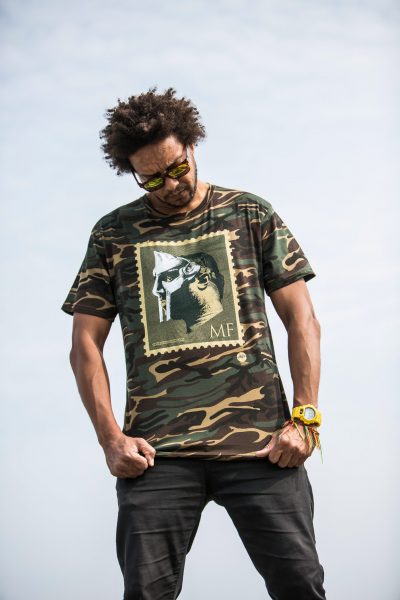 mfdoom stamp camo tshirt