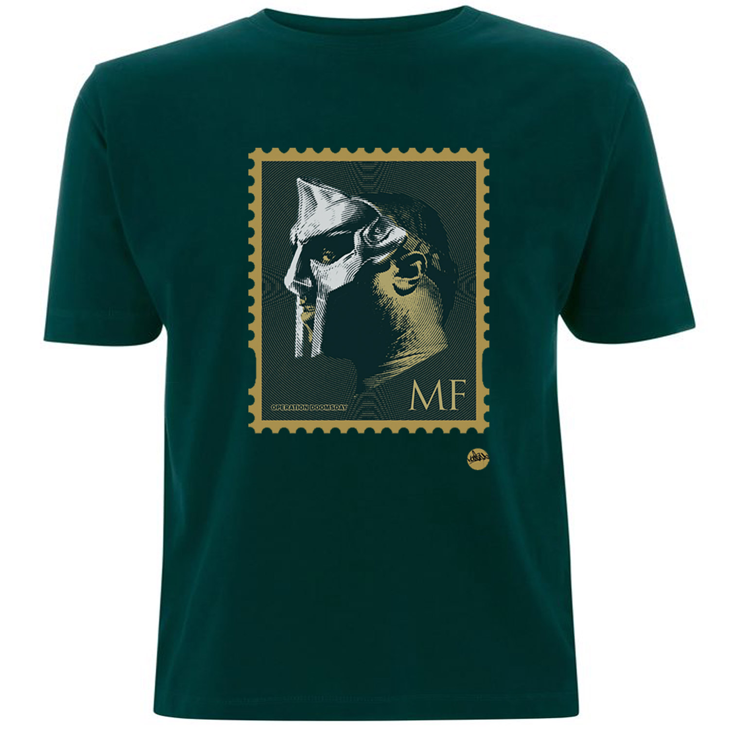 MFDOOM Stamp T-Shirt (DOOM GREEN) – Limited to 100 in this Colourway (Gold Silver & Green print) is now available to purchase… Metal Face Stamp by Madina Design. Pre-Order Now ETA 15th September Head on straight, mask on crooked Exit stage left, with the cash gone, took it... MFDOOM Stamp T-Shirt (Green)