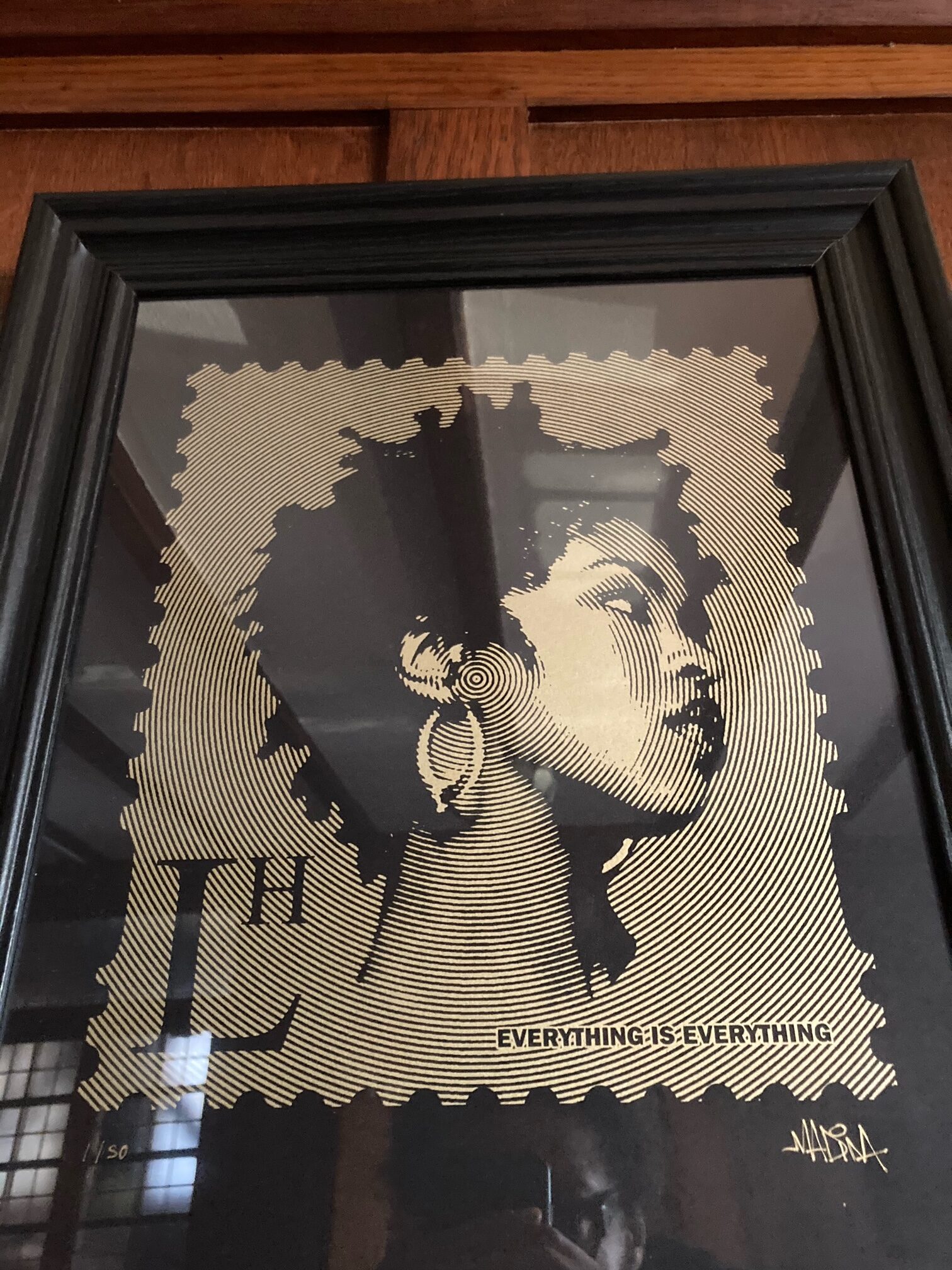 Lauryn Hill ‘LH’ HipHop Stamp Limited Edition (Artist Proof) Screen Print 30cm X 40cm FRAMED - Image 5