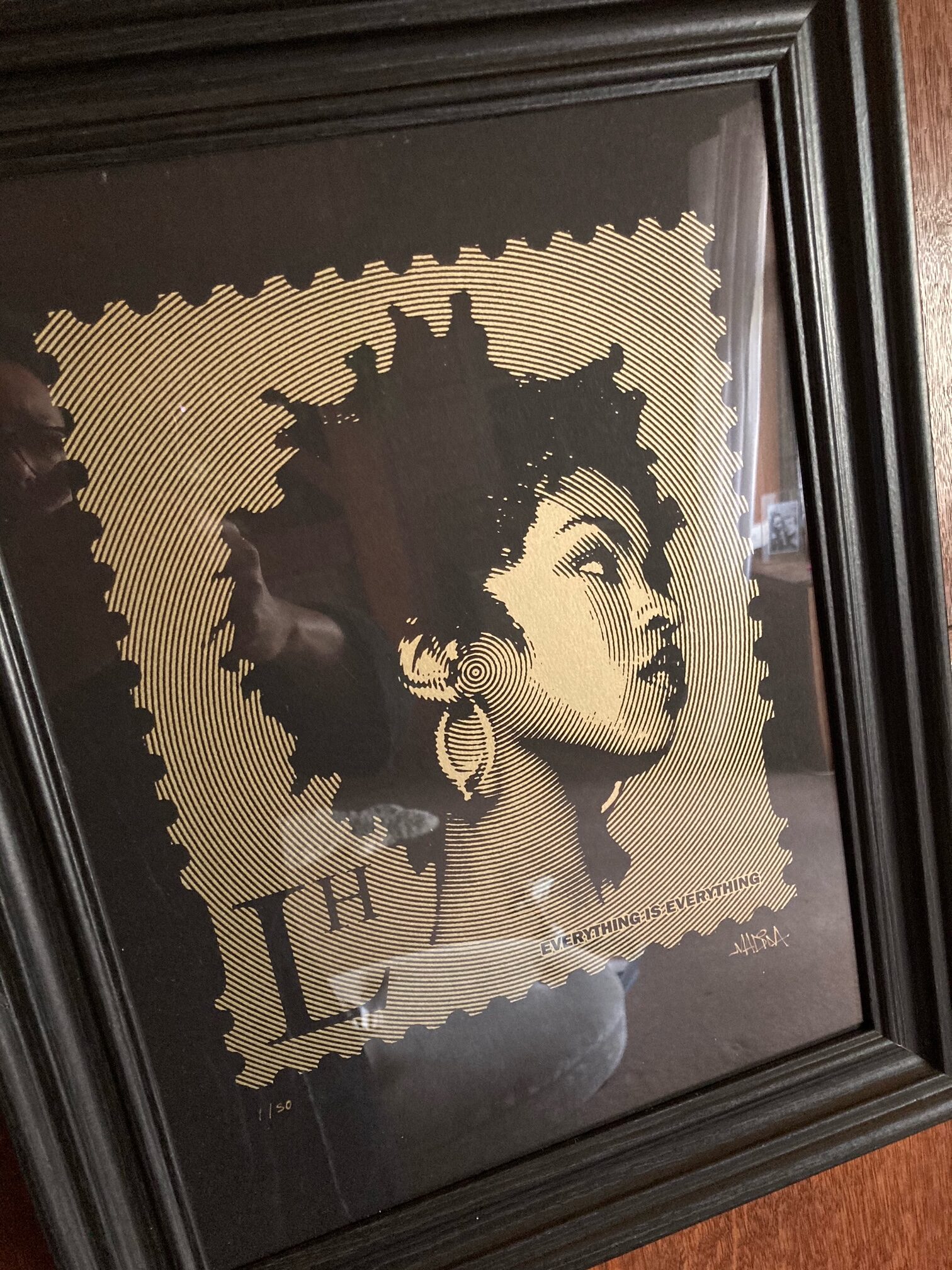 Lauryn Hill ‘LH’ HipHop Stamp Limited Edition (Artist Proof) Screen Print 30cm X 40cm FRAMED - Image 6