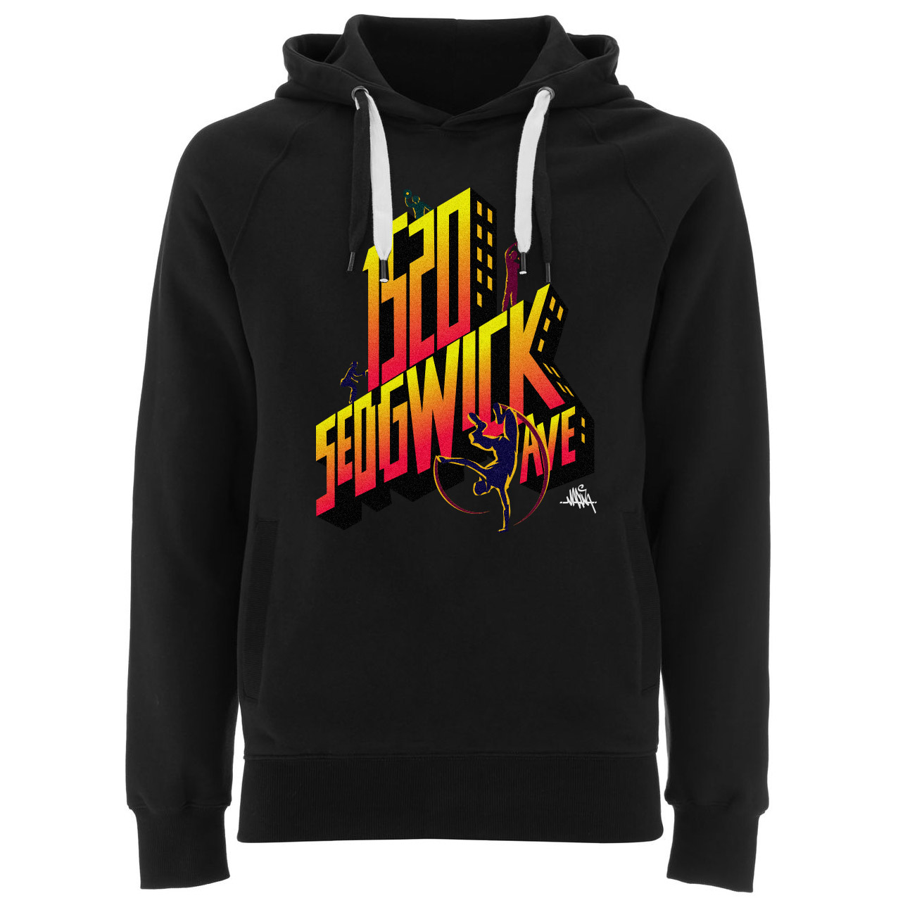 1520 Sedgwick Avenue HipHop Hoodie Black