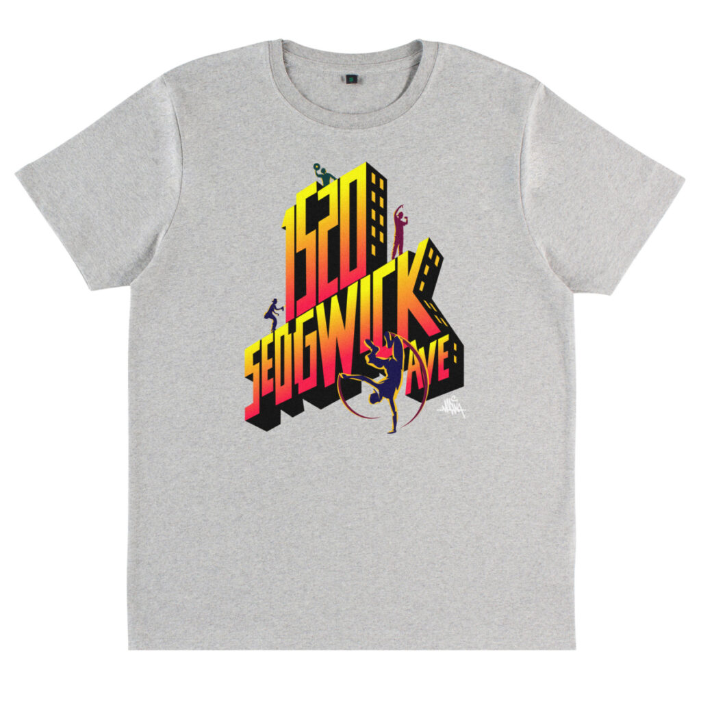 1520 Sedgwick Avenue HipHop TShirt Grey