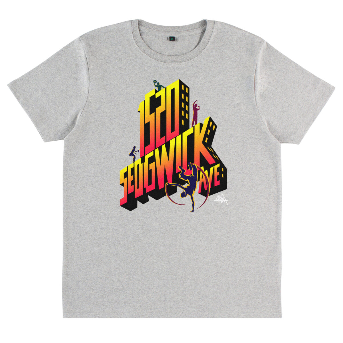 1520 Sedgwick Avenue HipHop TShirt Grey